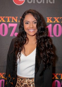Isabel Marie Sanchez at 2015 Tejano Music Awards Purple Carpet (Photo by Ryan Bazan / Tejano Nation)