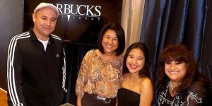 Jessie Marie signs with Warbuck Music Group, from l-r, Randy Saenz, Maria Pertales, Jessie Marie, Yoli Romo (Munoz Snapshots)