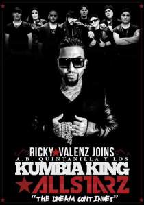 Ricky Valenz will make his debut with A.B. Quintanilla Y Kumbia King Allstarz at Kumbia Fest.