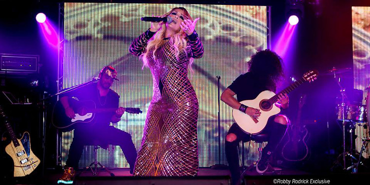 Gabriel Zavala, Stefani Montiel and Chris Perez perform at La Duena: The Experience in San Antonio on July 23, 2016. (Facebook / Gabriel Zavala; Photographer: Robby Rodrick)
