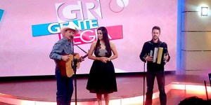 Javier Molina and Dwayne Veryheden with Gente Regia host Liz Briones. (Facebook / Javier Molina)