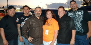 Jesse Flores Y Eskandalo with Tejano Nation's DJ Peaches.