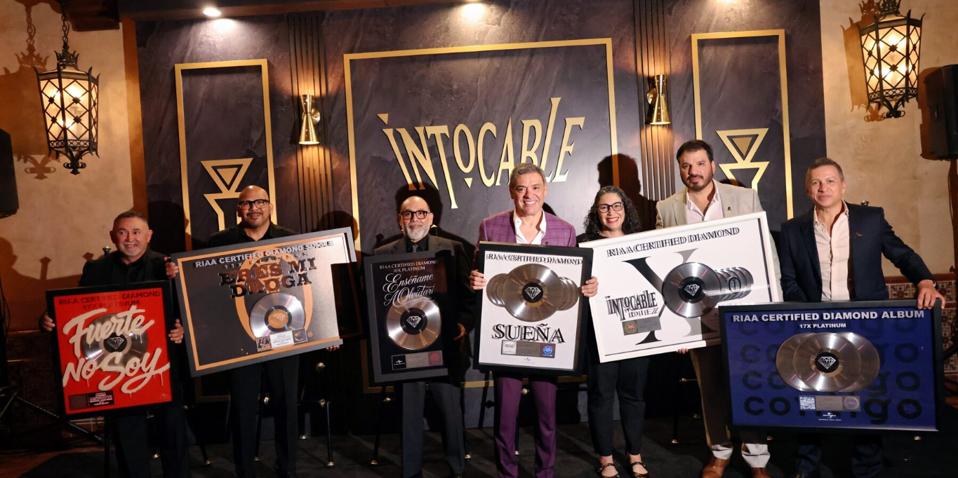 Intocable Earns Six RIAA Diamante Certifications Following Historic Hollywo